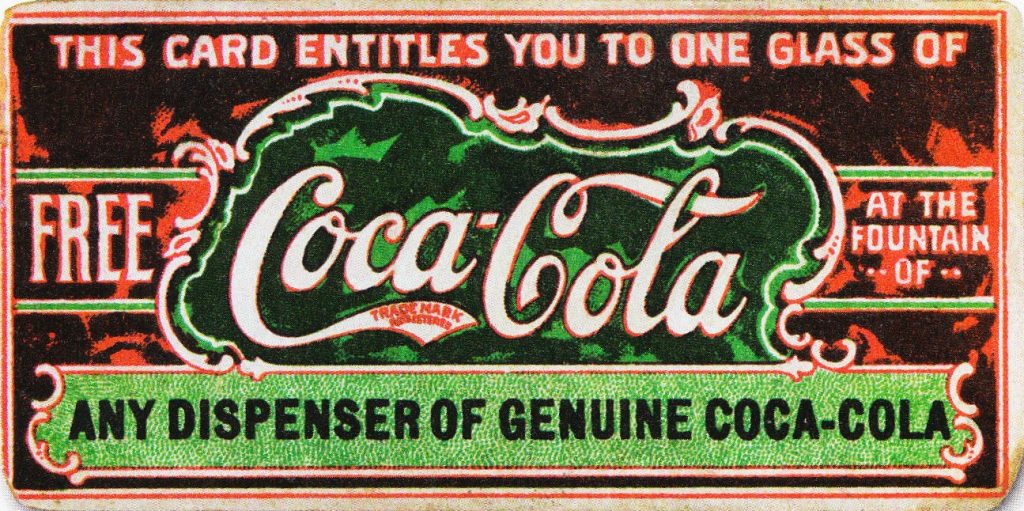 Phiếu giảm giá Coca-Cola xuất hiện năm 1888 để quảng bá thức uống. Năm 1913 công ty đã đổi 8tr5 phiếu.