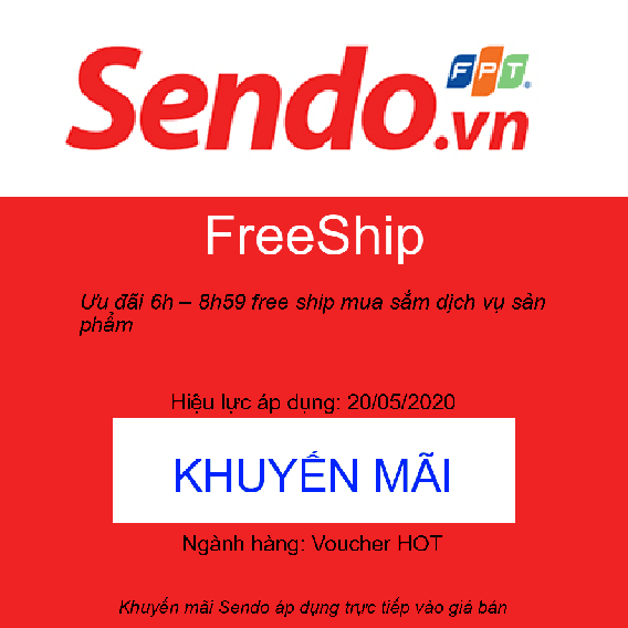 Ưu đãi 6h – 8h59 free ship mua sắm dịch vụ sản phẩm