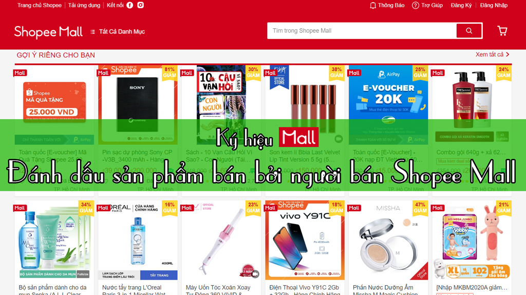 Người bán Shopee Mall - Shopee Mall là gì?