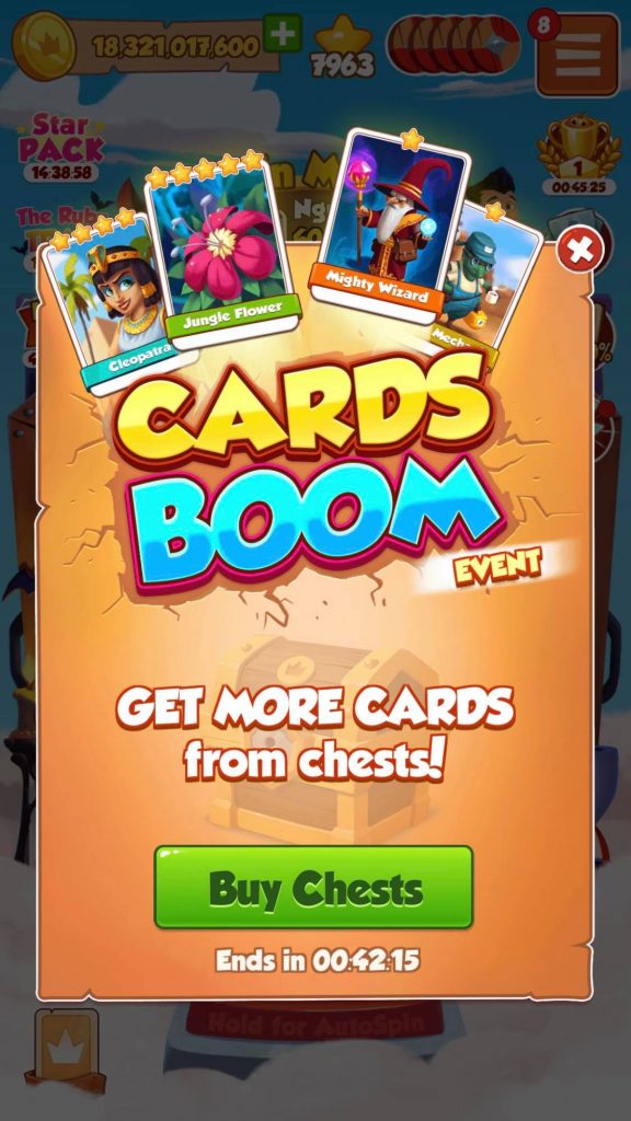 Cards BOOM 50% more cards