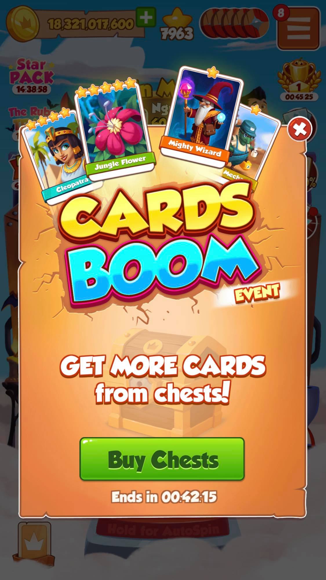 Cards BOOM 50% more cards