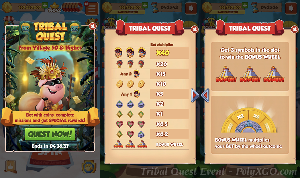 Tribal Quest Event phiên bản mới của Viking Quest Coin Master