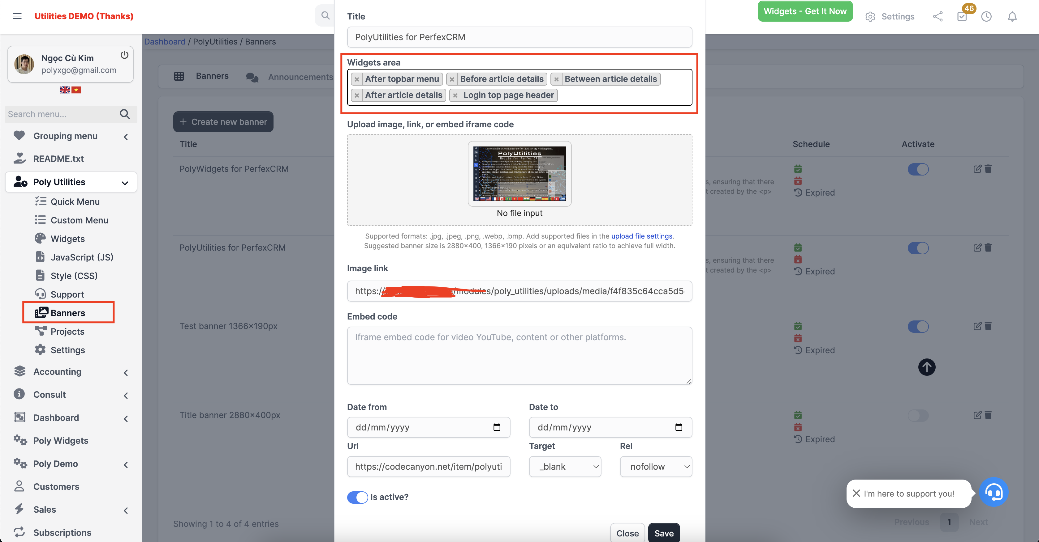 PolyUtilities for Perfex CRM - Ultimate UI/UX & Customization Toolkit