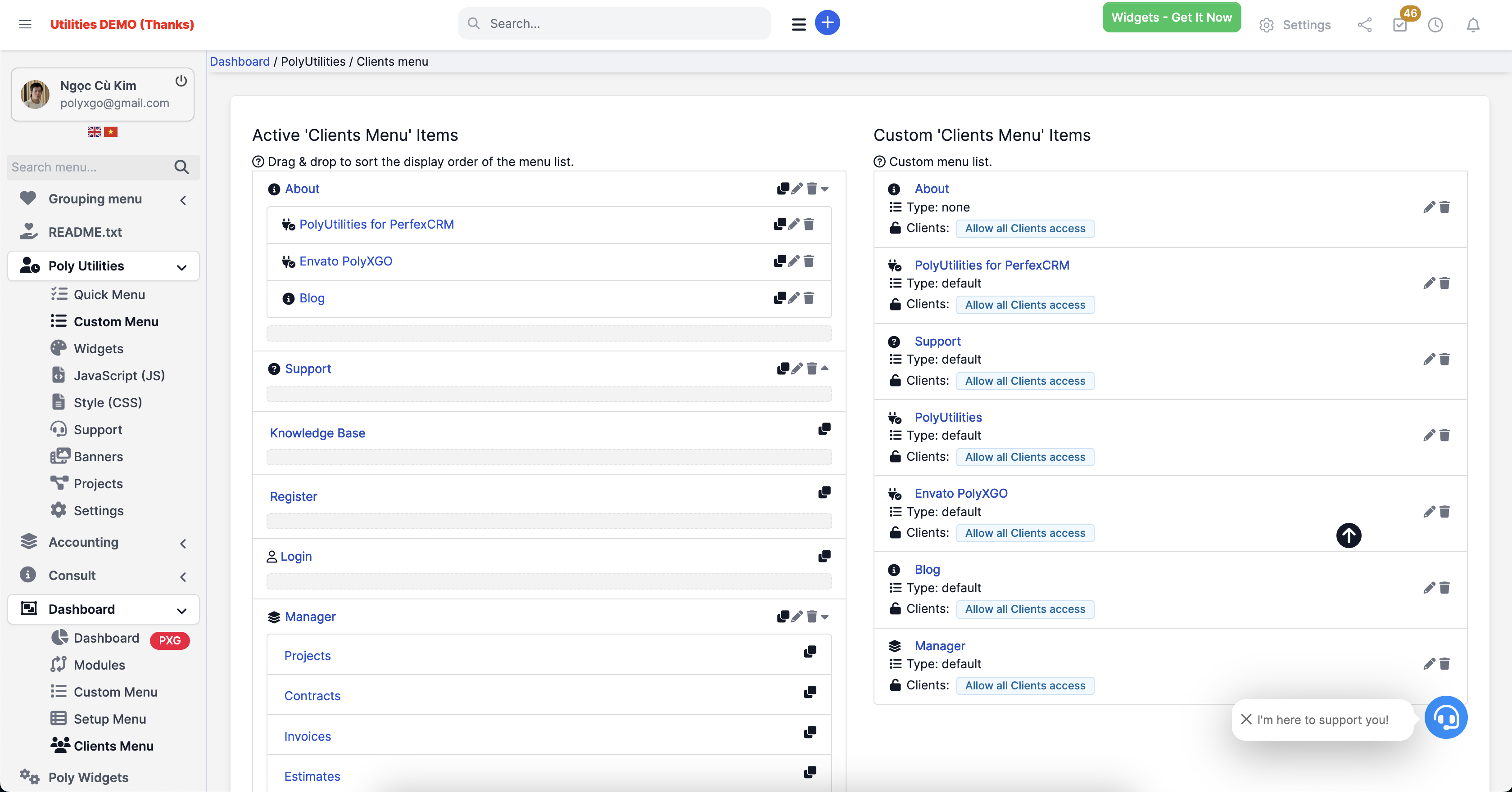 PolyUtilities for Perfex CRM - Ultimate UI/UX & Customization Toolkit
