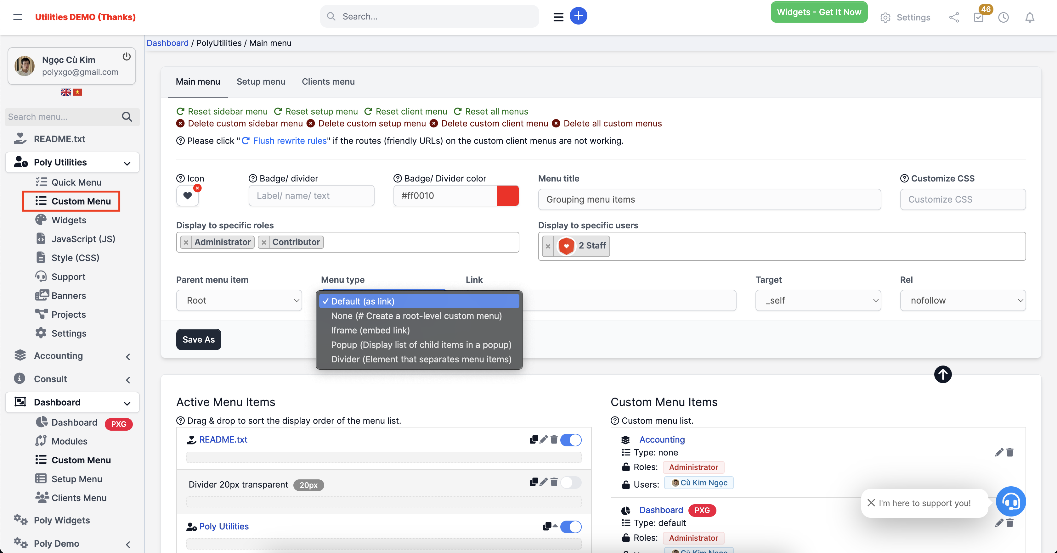 PolyUtilities for Perfex CRM - Ultimate UI/UX & Customization Toolkit