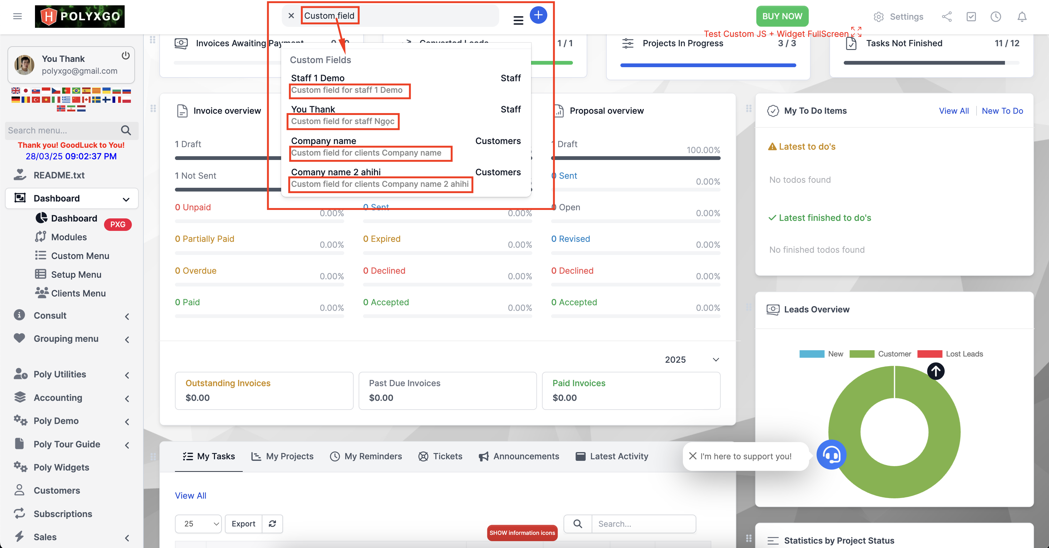 PolyUtilities for Perfex CRM - Ultimate UI/UX & Customization Toolkit