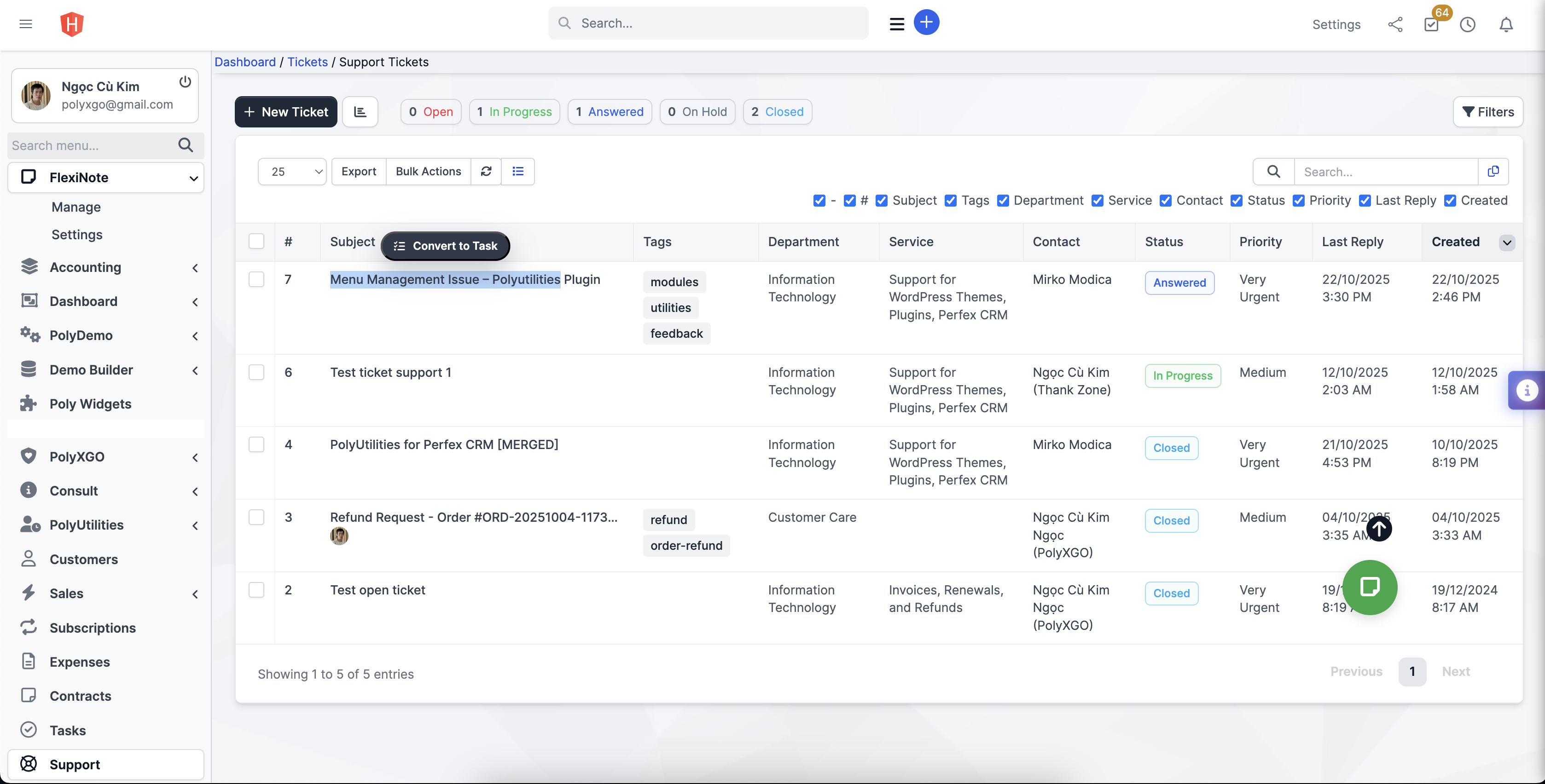 PolyUtilities for Perfex CRM - Ultimate UI/UX & Customization Toolkit