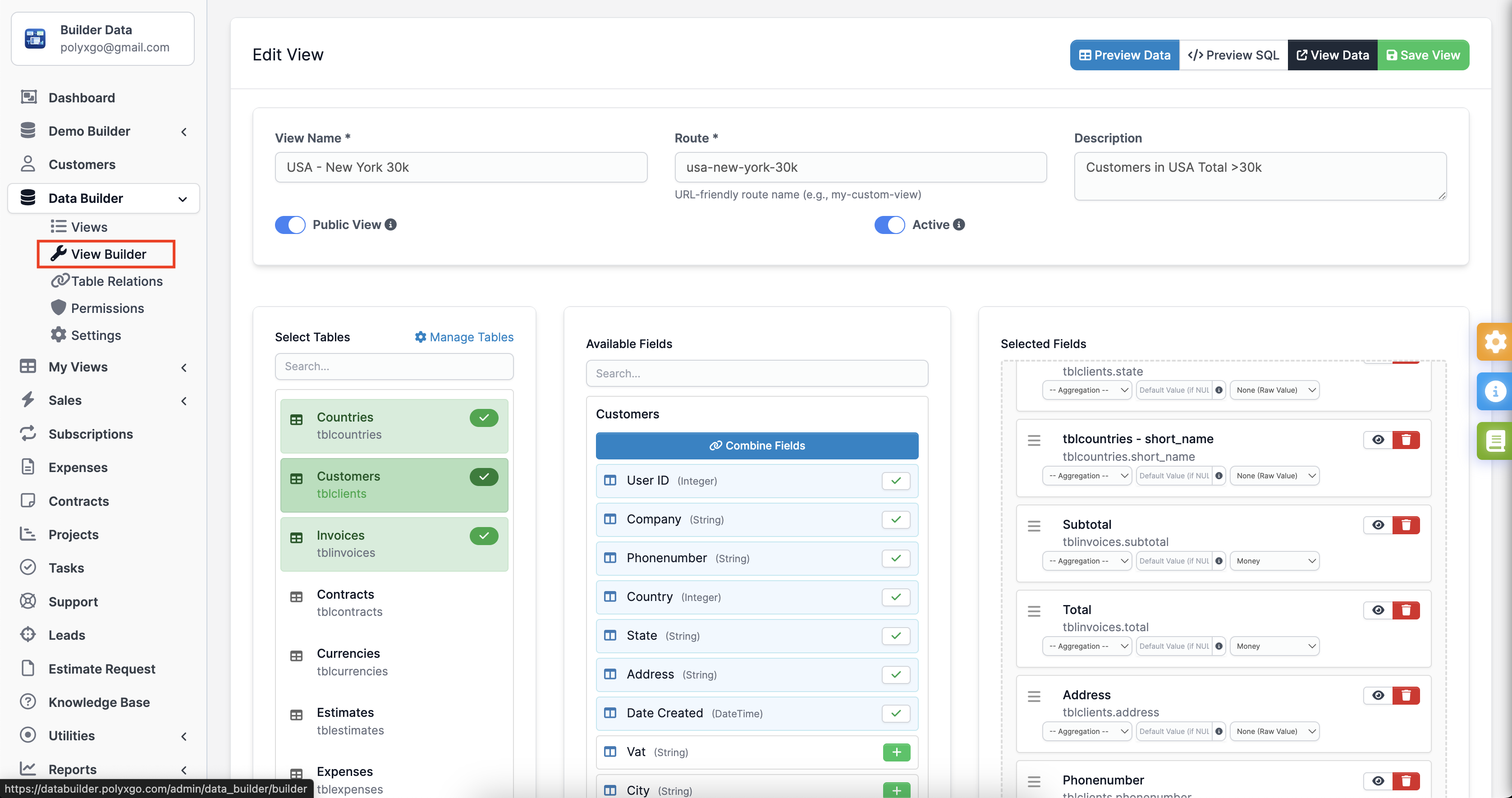 Data Builder for Perfex CRM - 5